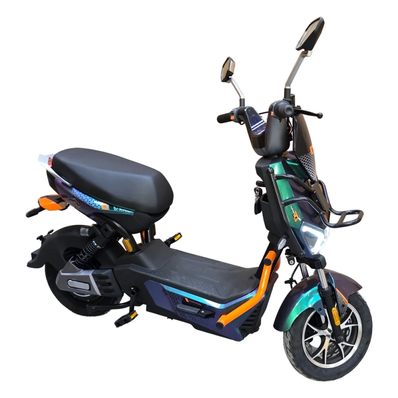 Scuter Electric Rotakt Nitro Verde, 800W, Autonomie pana la 70 km, Baterie plumb-acid 60V, viteza maxima de 25 km/h, conform reglementarilor UE, fara permis