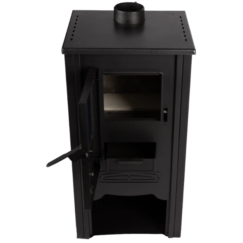 Semineu pe Lemne cu Perete Dublu Evotools Plus EcoDesign, 8 kW, randament 80%, suprafata incalzita 59 m²