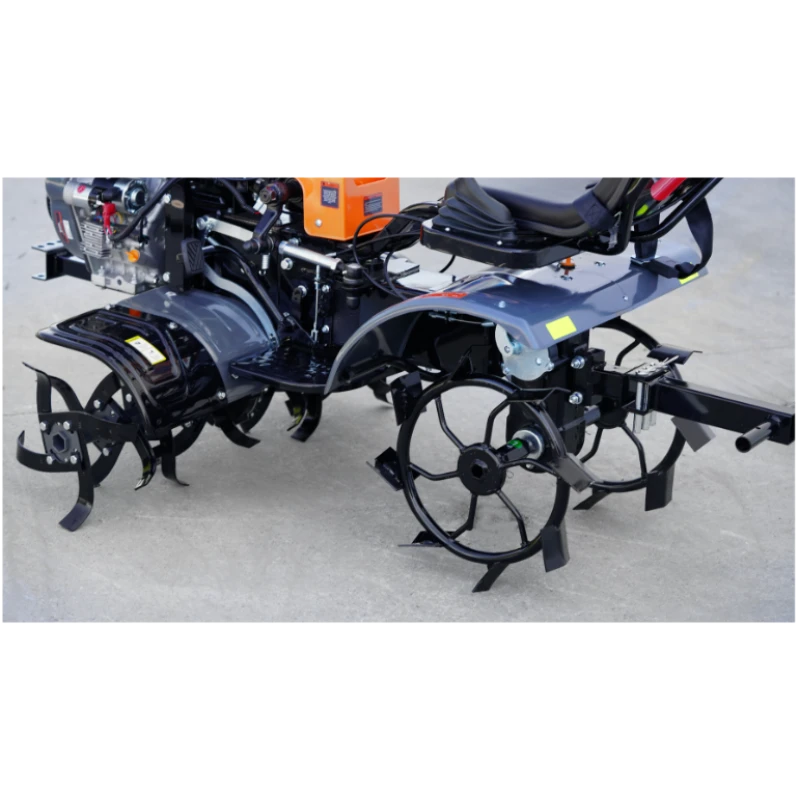 Motocultor Ride-On 4x4 R1200 Evotools PLUS, motor diesel 12CP Koop, cutie 3+1 viteze, far LED si sistem de franare hidraulic