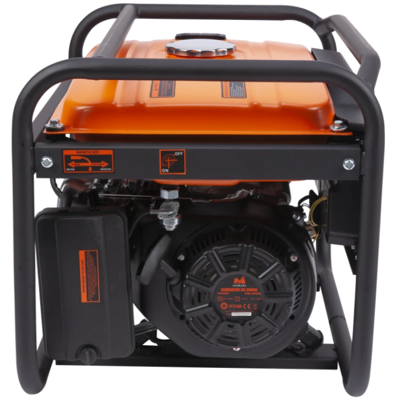 Generator benzina Evotools GG 5500A, 5000 W continuu, motor OHV 10.7 CP, regulator tensiune