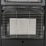 Soba pe gaz Samus RS422Q, alimentare la butelie, aprindere piezoelectrica, 3 trepte de putere, senzor lipsa oxigen, senzor prezenta flacara, culoare negru