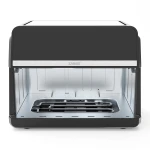 Friteuza dubla cu aer cald Samus AF9DUO-S2600DW, 9 l, 2600 W, Timer 0-60 minute, Fereastra, 10 programe, Temperatura ajutabila 50-200 C (Negru)