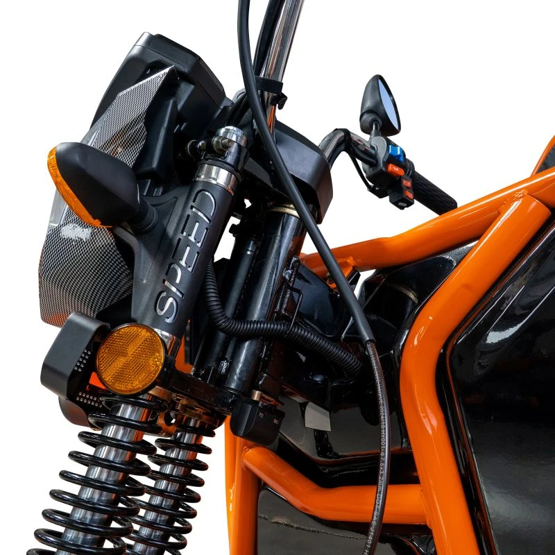 Triciclu Electric Cargo RURIS Pilot 3110N – Motor Electric 2000W, Baterie 72V 32Ah, Autonomie 80 km, Sarcina 300 kg, viteza maxima de 25 km/h, conform reglementarilor UE, fara permis, negru