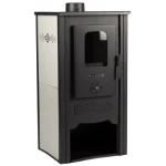 Semineu pe Lemne cu Perete Dublu Evotools Plus EcoDesign, 8 kW, randament 80%, suprafata incalzita 59 m²