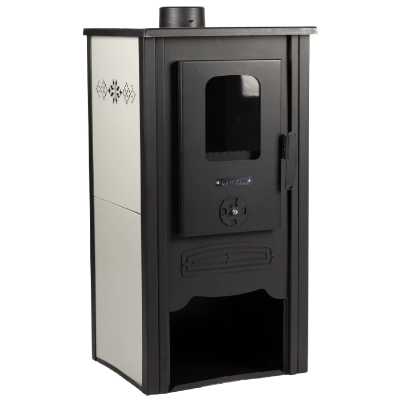 Semineu pe Lemne cu Perete Dublu Evotools Plus EcoDesign, 8 kW, randament 80%, suprafata incalzita 59 m²