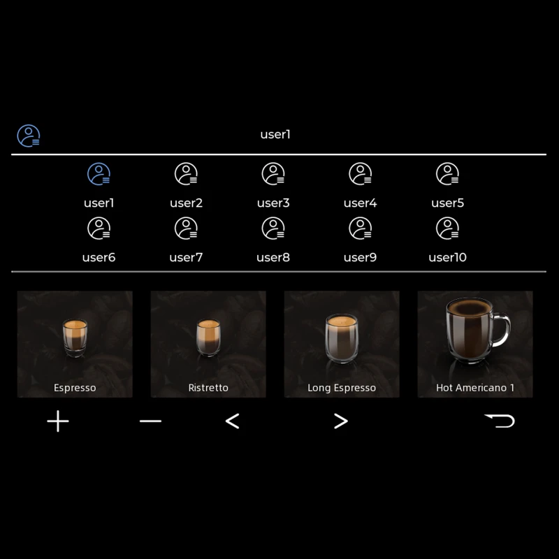 Espressor automat Samus Magnifique 19, Putere 1200-1450 W, 19 bari, Rezervor apa 1.7 L, Recipient cafea boabe 250 g, 20 tipuri bauturi, Sistem extractie lapte cu furtun 25 cm, Inaltime reglabila duze cafea