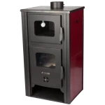 Semineu pe Lemne cu Cuptor si Termometru Evotools Plus EcoDesign, 12 kW, randament 84%, suprafata incalzita 85 m²