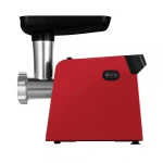 Masina de tocat carne Samus SMT1210RED, 1200 W, cutit din inox, 3 site metalice, accesoriu pentru rosii, accesoriu pentru carnati, culoare rosie