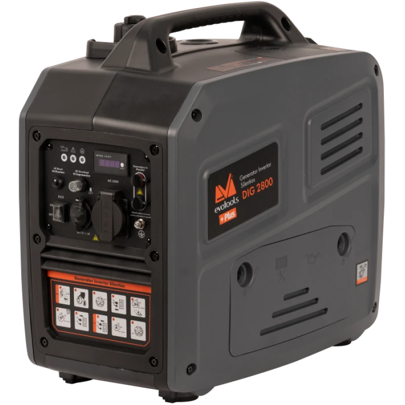 Generator Invertor Silentios Evotools Plus DIG 2800, 2.8 kW, 6L, 95 dB, Portabil