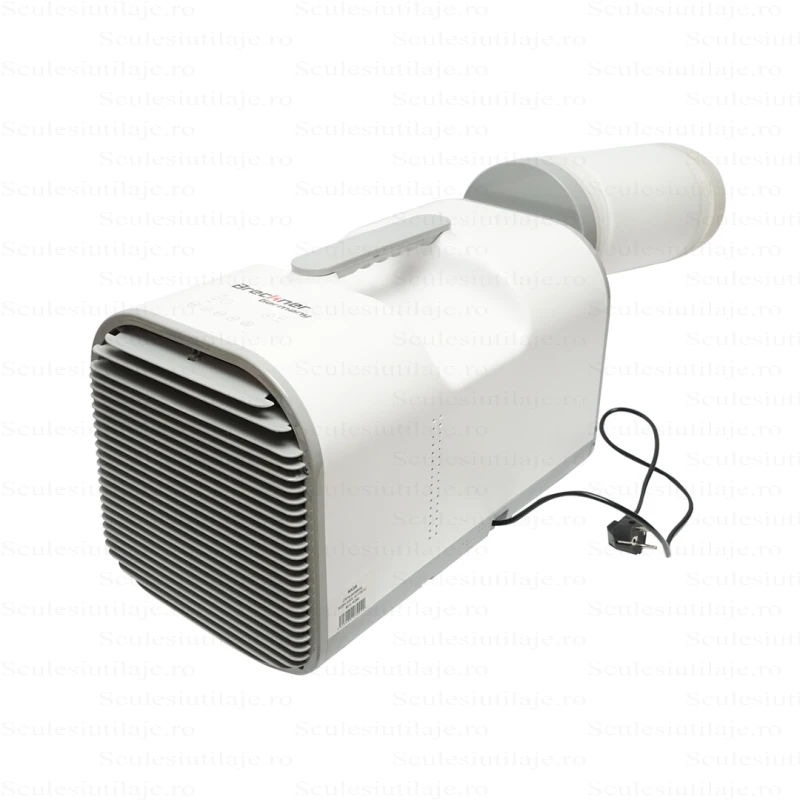 Aparat de aer conditionat portabil 4777 BTU, 600W, 220V cu functie dezumidificare, ventilatie, telecomanda, mod somn, kit instalare inclus Breckner Germany