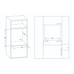 Cuptor incorporabil Samus SC616GTXV, Electric, 62 L, 5 functii, Timer, Ventilatie tangentiala de racire, Clasa A, Geam Low-E, Butoane ergonomice, Maner metalic, Negru/Inox