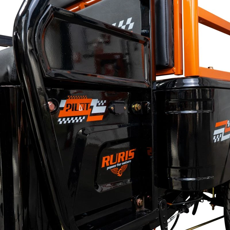 Triciclu Electric Cargo RURIS Pilot 3110N – Motor Electric 2000W, Baterie 72V 32Ah, Autonomie 80 km, Sarcina 300 kg, viteza maxima de 25 km/h, conform reglementarilor UE, fara permis, negru