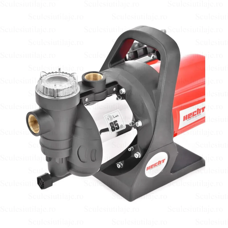 Pompa de suprafata HECHT 3131, putere 1100 W, presiune 4.5 Bar, inaltime maxima refulare 45 m, debit maxim 4600 l/h