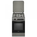 Aragaz Samus SM561BSS, 4 arzatoare, Montat pentru GPL, 50x60 cm (Gri)