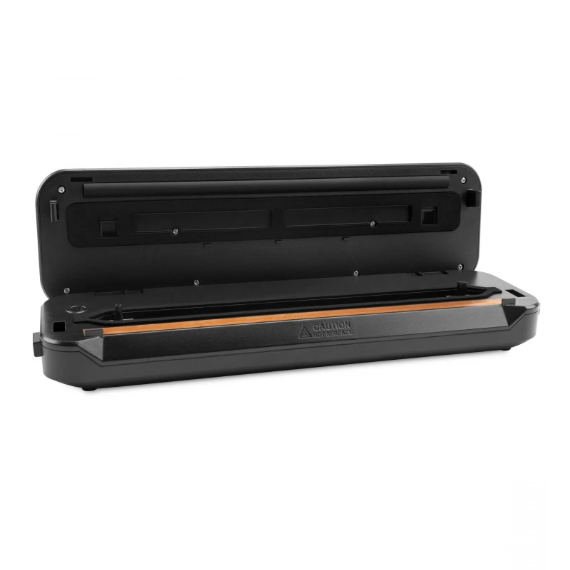 Aparat de vidat si sigilat Samus VACUUMALL, 110 W, Capacitate pompa ~ 80 kpa (9 litri/min), Setare tip aliment, sigilare, vidare + sigilare, conexiune la vid extern, Rezervor captare lichid (15 ml)