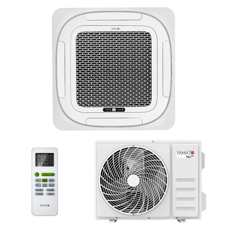 Aparat de aer conditionat tip caseta Yamato R32 YC12T1 DC Inverter 24000 BTU, Wi-Fi Ready, Pompa de condens inclusa, Mod ECO, Pre-incalzire inteligenta