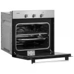 Pachet Samus V4 Cuptor incorporabil Samus SC616GTXV, Electric, 56 L, 5 functii + Plita incorporabila Samus PSG-64SX, 4 Arzatoare, Gaz, Sistem de siguranta (Negru/Inox)