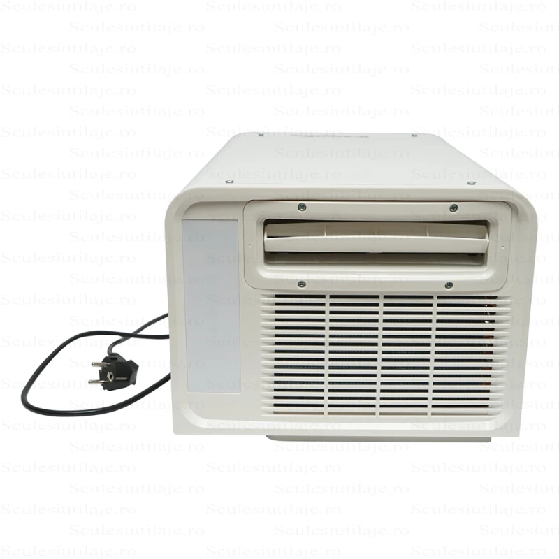 Aparat de aer conditionat portabil 2224 BTU, 280W, 220V cu functie incalzire, dezumidificare, ventilatie, telecomanda, comenzi vocale, kit instalare inclus Breckner Germany