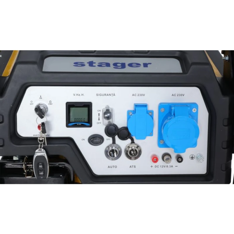 Stager FD 6500ER Automatic Generator curent monofazat, 230V, 5.5kW, benzină, conector ATS, multistart, autonomie pana la 20h