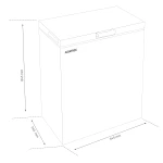 Lada Frigorifica Albatros LA115E, 98 L, H 84.5 cm, Dubla functionalitate(frigider/congelator), Fast Freeze, Termostat reglabil, Clasa energetica E, Alb