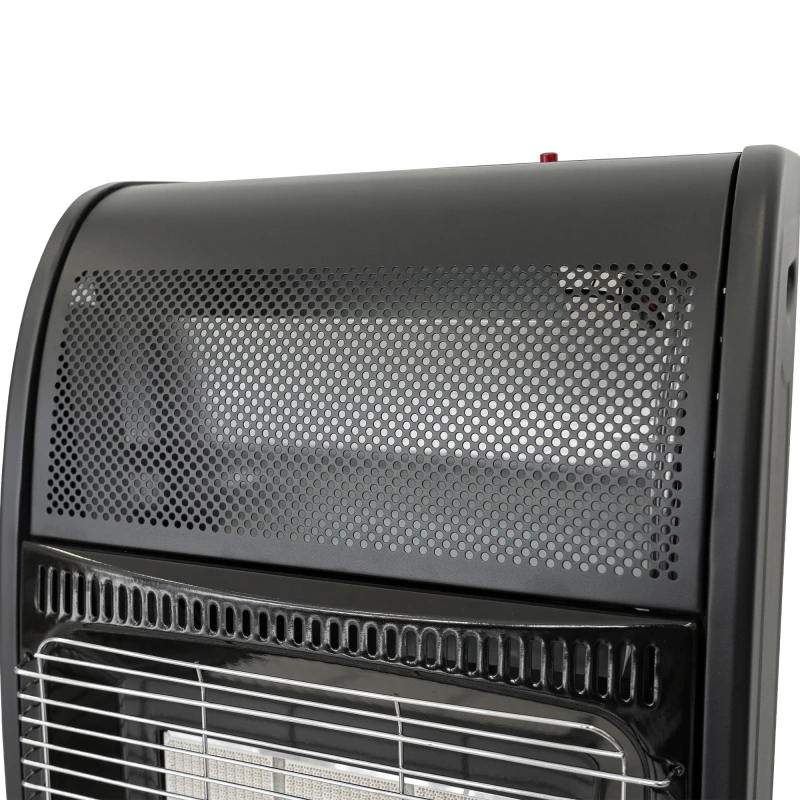 Soba pe gaz Samus RS421, GPL, 3 trepte de putere 1.55/2.9/4.2 kW, Senzor de prezenta a flacarii, Tip aprindere: piezo-electrica, Negru