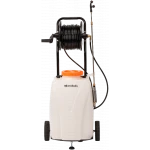 Pompa de stropit Evotools, cu acumulator si roti de transport – 40L, 6 Bar, 12V