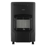 Soba Samus RS423, Trei trepte de putere: 1.5 / 2.8 / 4.2 kW, Butelie de pana la 15 kg, Aprindere piezoelectrica, Comutator anti-rasturnare, Se utilizeaza cu GPL / Butan / Propan, Negru