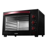 Cuptor electric Samus CS-45BC2, 2000 W, 45 L, Convectie, Control mecanic, Selector programe, Negru