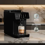 Espressor automat Samus Sublime 19, Rasnita profesionala- 300 g, 19 bari, Putere 1200-1400 W, Rezervor apa 2 L, Sistem extractie lapte cu furtun 25 cm, 10 tipuri de bauturi, Multiple tipuri de reglaje