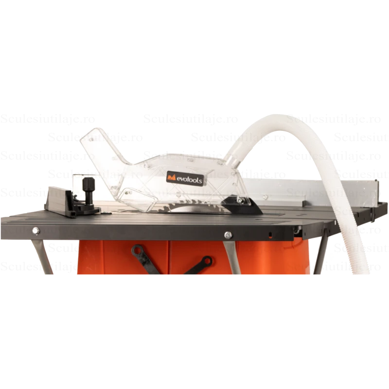 Fierastrau Circular de Masa Evotools TS 1800, 1800W, Disc 250mm, Taiere 85mm la 90°, Turatie 4500rpm, Masa 645x1002mm, 230V