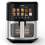 Friteuza cu aer cald Samus AF6.5H-S1701DW, 6.5 l, 1700 W, Timer 0-60 minute, 10 programe (Negru/Inox)