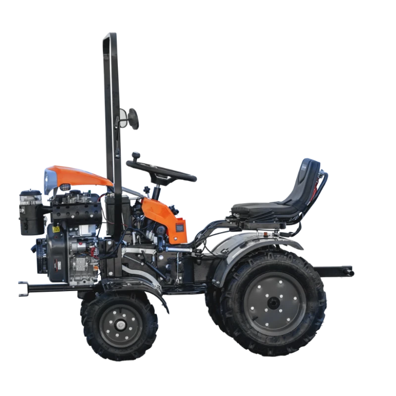Motocultor Ride-On 4x4 R1200 Evotools PLUS, motor diesel 12CP Koop, cutie 3+1 viteze, far LED si sistem de franare hidraulic