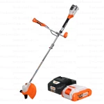 Motocoasa de umar pe acumulator RURIS 3024E – 20V, 4Ah, 80Wh, cutit 3 dinti, 300 mm taiere
