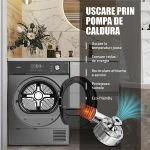 Uscator de rufe Samus SWDP-817DS, Pompa de caldura, 8 kg, 16 programe, Clasa E (Gri inchis)