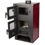 Semineu pe Lemne cu Cuptor si Termometru Evotools Plus EcoDesign, 12 kW, randament 84%, suprafata incalzita 85 m²