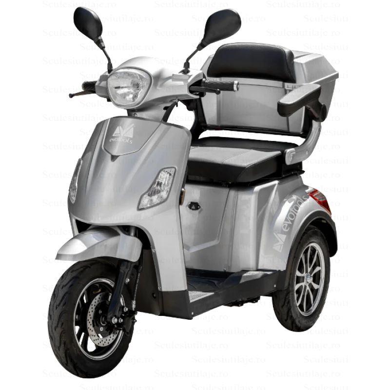 Triciclu electric pentru persoane EvoTools TRP800-1, 800W, autonomie 50 km, fără permis