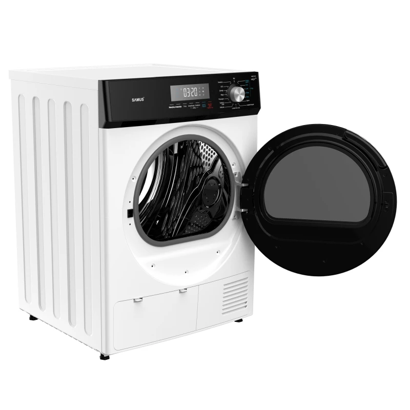 Uscator de rufe Samus SWDP-816, Pompa de caldura, 8 kg, 16 programe, Clasa E