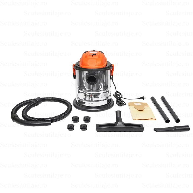 Aspirator profesional industrial volum 20L 220V 1200W corp din plastic PP Breckner Germany