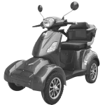 Triciclu Electric CVP1000 Evotools – 1000W, Baterie 60V/20Ah, Autonomie 45 km, Viteza 25 km/h, Omologat, Fara Permis, Frana Disc Tambur, 207 kg max
