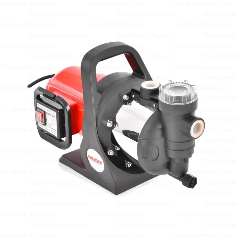 Pompa de suprafata HECHT 3131, putere 1100 W, presiune 4.5 Bar, inaltime maxima refulare 45 m, debit maxim 4600 l/h