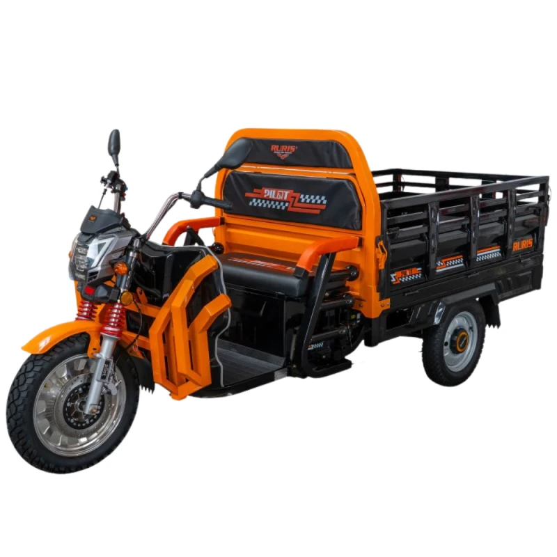 RURIS Pilot 3130N – Triciclu Electric Cargo cu Motor 3600W, Baterie 72V 58Ah, Autonomie 80 km, Capacitate 603 kg, Frana Fata Disc / Spate Tambur, viteza maxima de 25 km/h, conform reglementarilor UE, fara permis, negru
