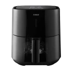 Friteuza cu aer cald Samus AF4-S1200DW, 1200 W, capacitate 4 L, tehnologia Fry-Force 360 gateste preparatele uniform cu putin sau fara ulei, Negru