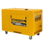 Generator diesel profesional Stager YDE15000TA-TA3, 11.5 kW, 230V/400V, insonorizat, pornire electrica, panou digital SmartGen, conexiune ATS