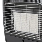 Soba pe gaz Samus RS422Q, alimentare la butelie, aprindere piezoelectrica, 3 trepte de putere, senzor lipsa oxigen, senzor prezenta flacara, culoare negru