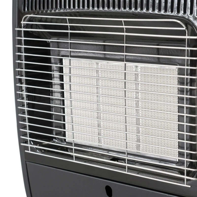 Soba pe gaz Samus RS422Q, alimentare la butelie, aprindere piezoelectrica, 3 trepte de putere, senzor lipsa oxigen, senzor prezenta flacara, culoare negru