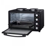 Cuptor electric Albatros A45BP2, 45 L, 1800 W + 2 arzatoare 1000/700 W (Negru)