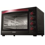 Cuptor electric Samus CS-60BRC2, 2000 W, 60 L, Rotisor, Convectie, Control mecanic, Negru