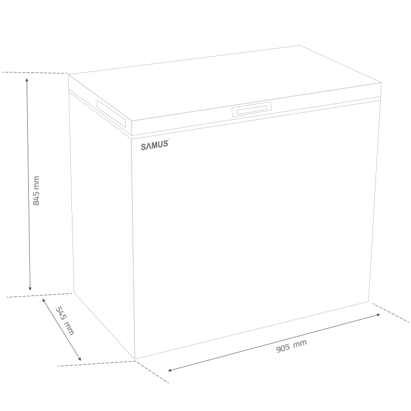 Lada Frigorifica Samus LS226E, 198 L, Clasa energetica E, Fast Freeze, Termostat reglabil, Alb