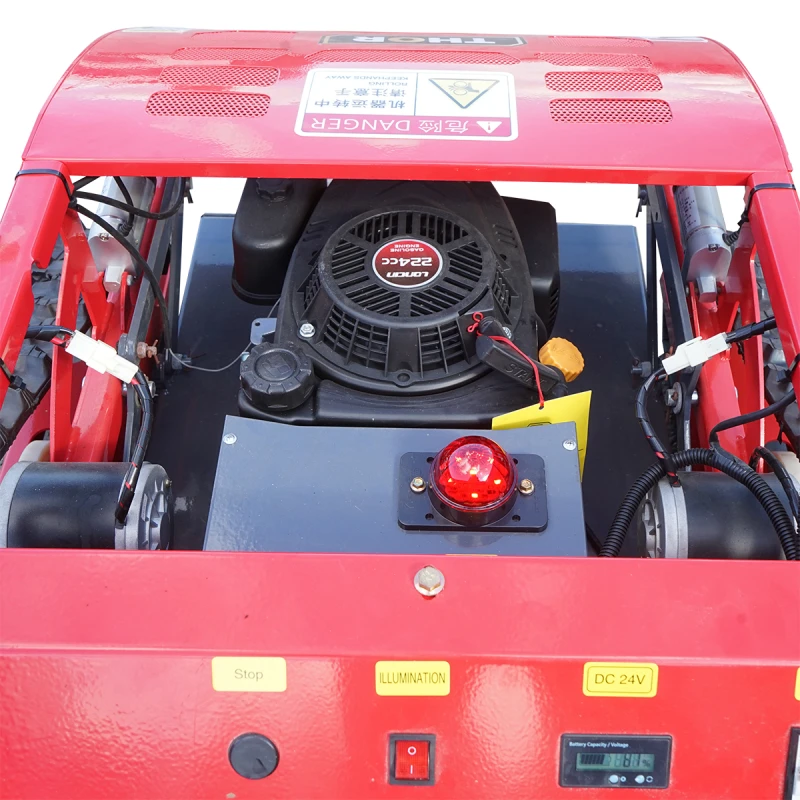 Robot de tuns iarba pe senile cu telecomanda, motor Loncin 9CP, 224cc, latime de taiere 550mm THOR