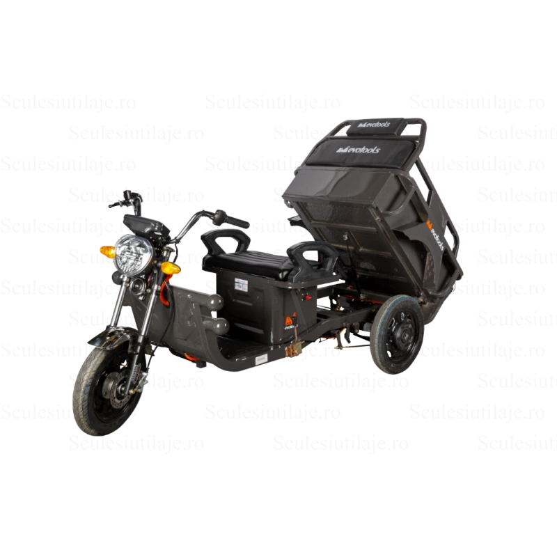 Triciclu Electric Cargo TRCC800 – 800W, Autonomie 45 km, viteza maxima de 25 km/h, conform reglementarilor UE, fara permis